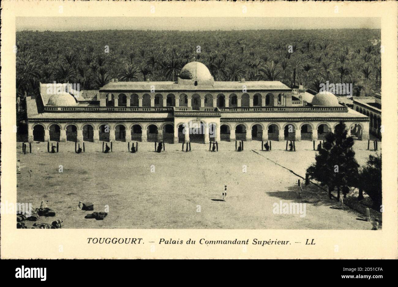 Tougcourt Algerien, Palais du Commandant supérieur | utilisation dans le monde entier Banque D'Images