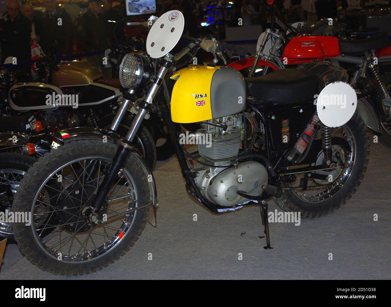 Vieille moto britannique : BSA Scrambler café racer Banque D'Images