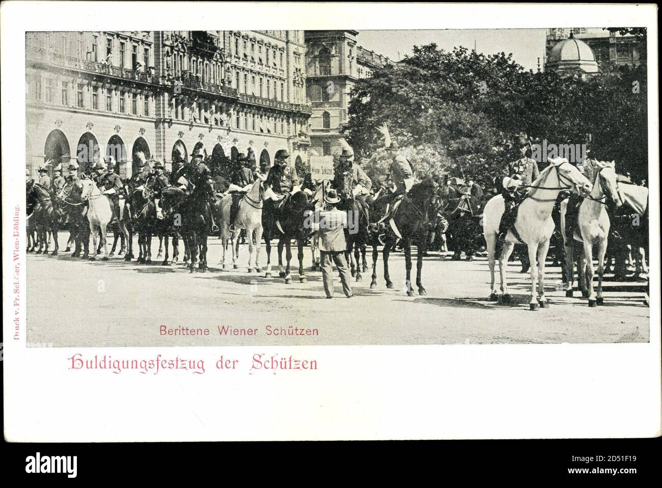 Wien 1., Hindigungsfestzug der Schützen | utilisation dans le monde entier Banque D'Images