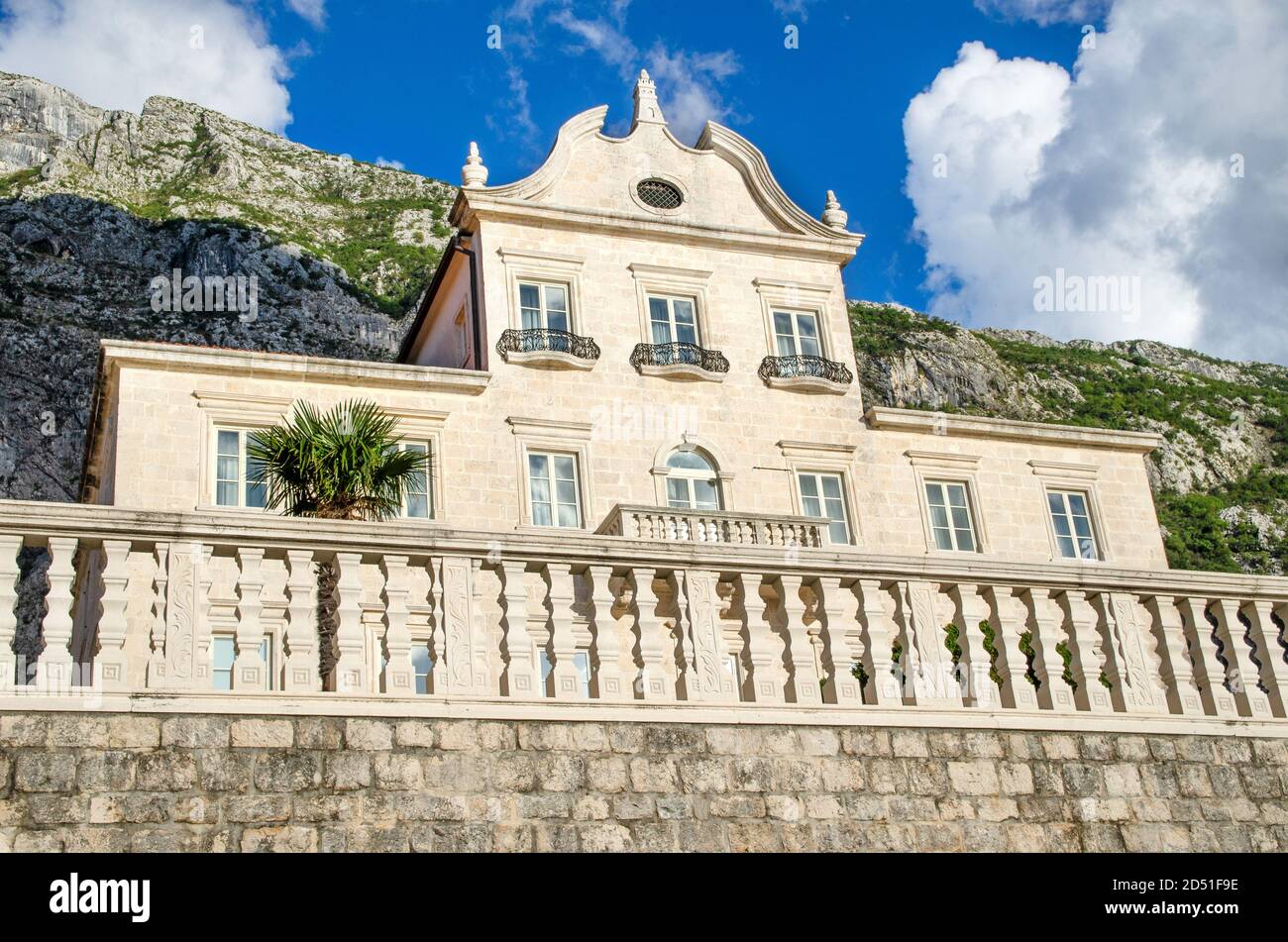 Palais de Tripkovi, Dubrota, baie de Kotor. Banque D'Images