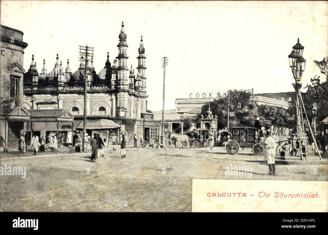 Kalkutta Indien, vue générale de la Dhurumtallah | utilisation dans le monde entier Banque D'Images