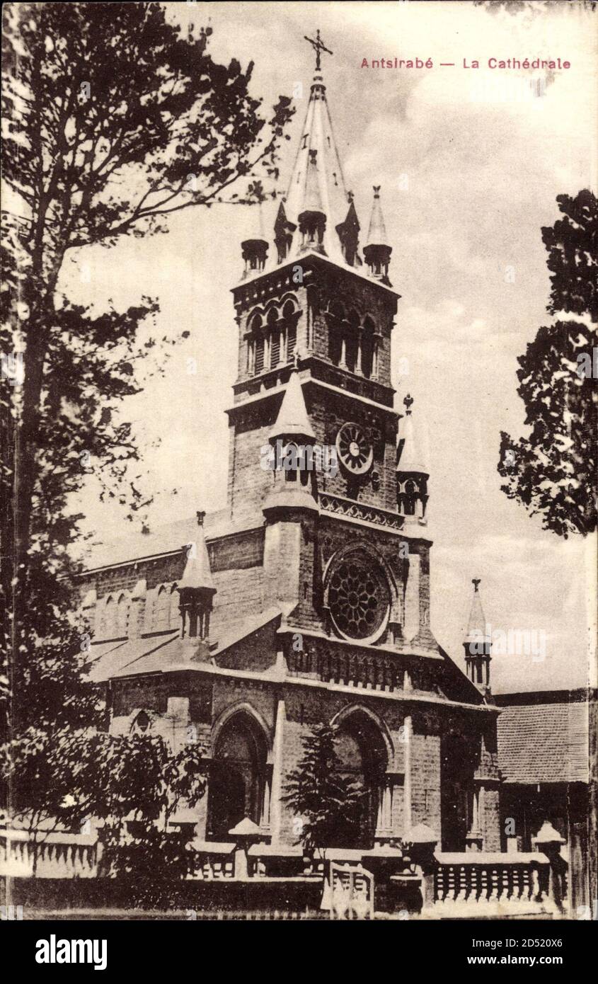 Antsirabe Madagaskar, la Cathedrale, Seitenansicht der Kathedrale | utilisation dans le monde entier Banque D'Images