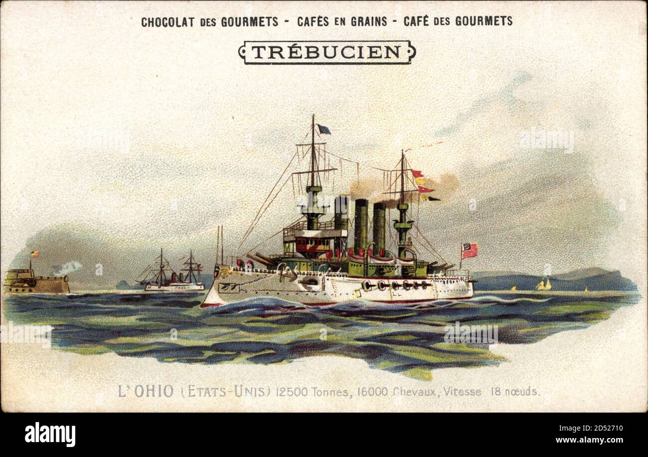 Trébucien, Amerikanisches Kriegsschiff Ohio, États-Unis | utilisation dans le monde entier Banque D'Images