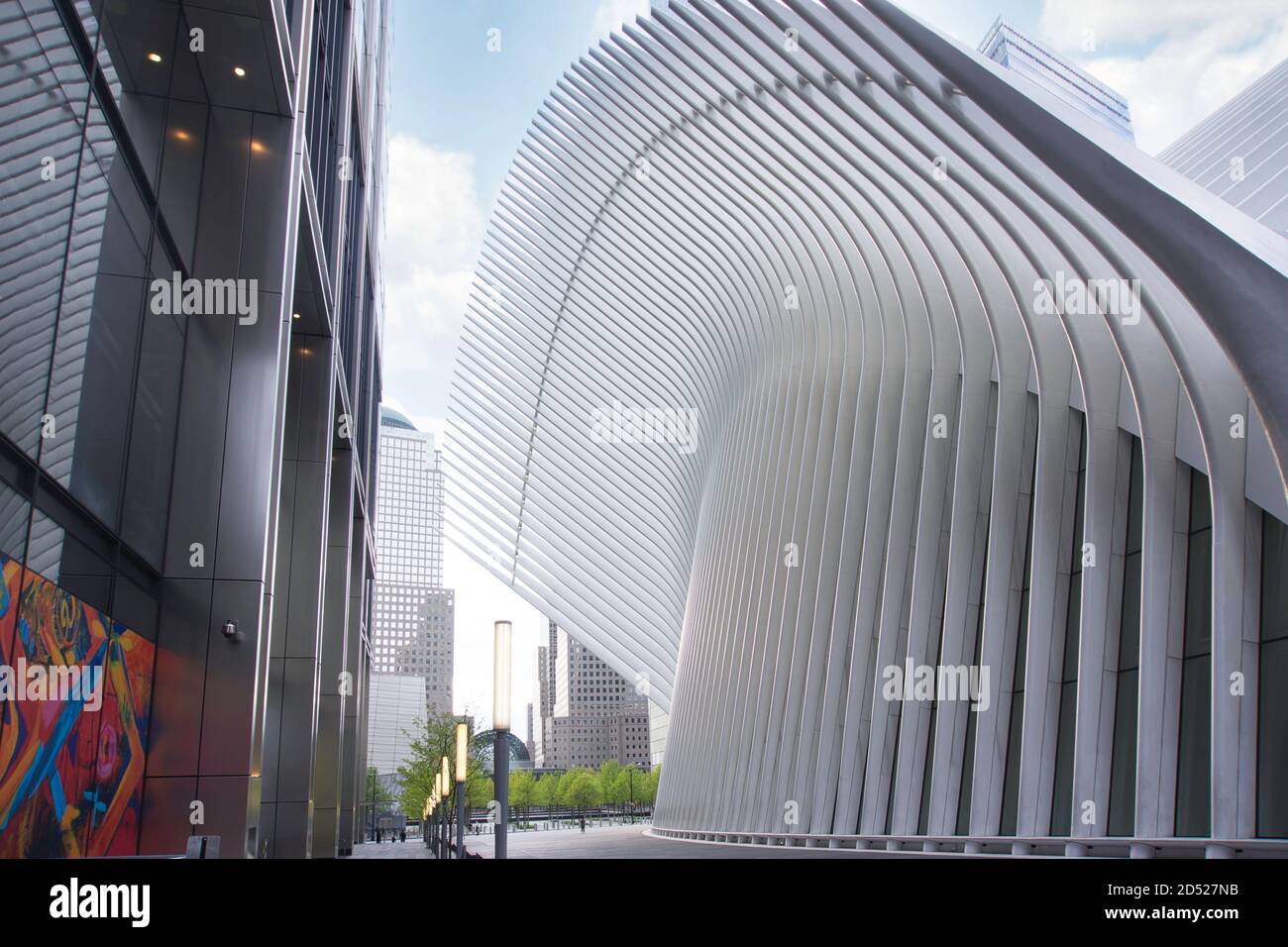 L'extérieur de l'Oculus conçu par Santiago Calatrava. Dans le World Trade Center Banque D'Images