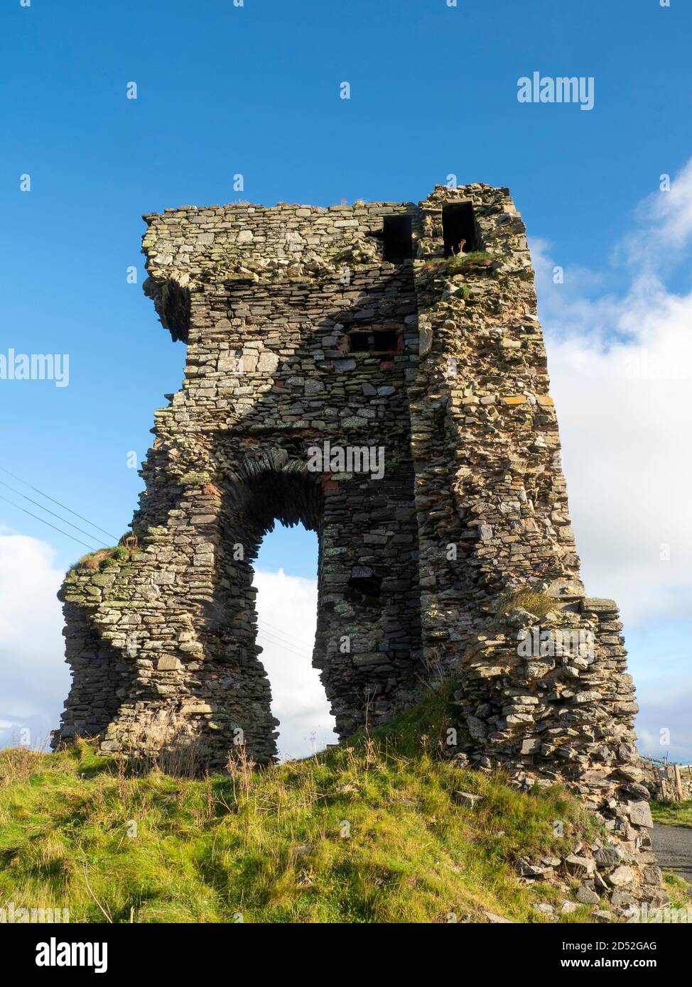 Ancien château de Slains, Écosse Banque D'Images