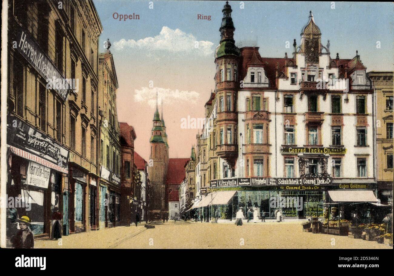 Opole Oppeln Schlesien, Ring, Marktplatz, Rynek, Garderobe, Conrad Tack | utilisation dans le monde entier Banque D'Images