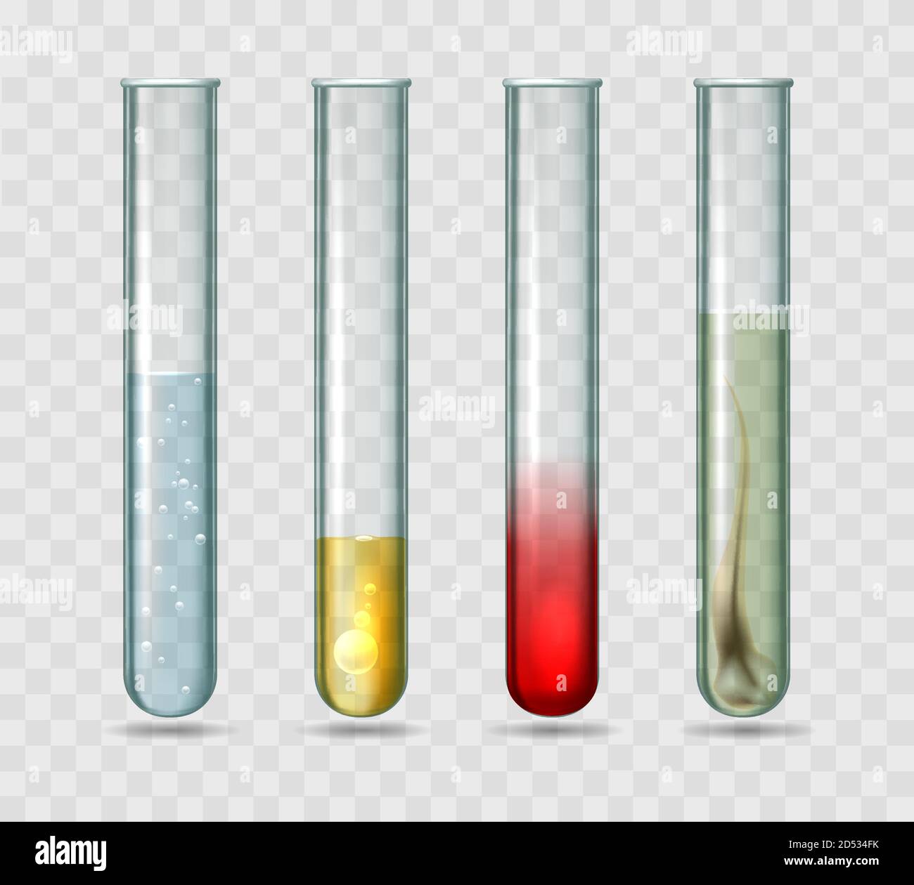Tubes à essai de laboratoire médical Illustration de Vecteur