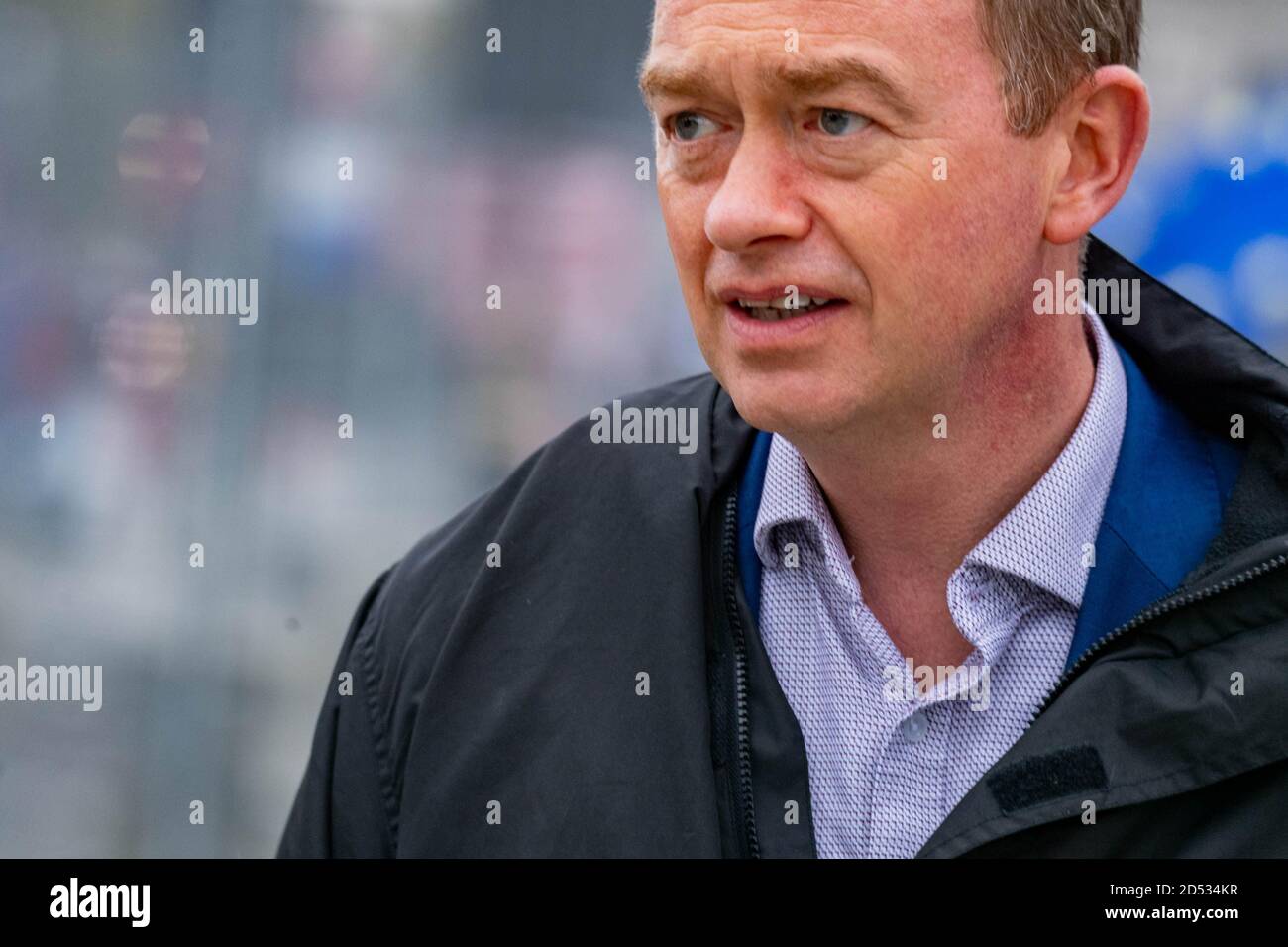 Tim Farron ancien député de Westmorland et Lonsdale Chef du parti libéral-démocrate Banque D'Images