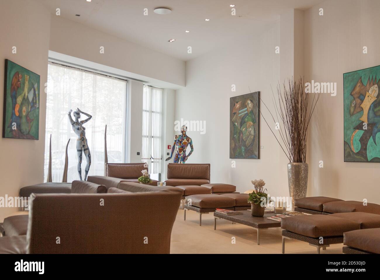 Hôtel design à Milan, Italie, Europe. Banque D'Images