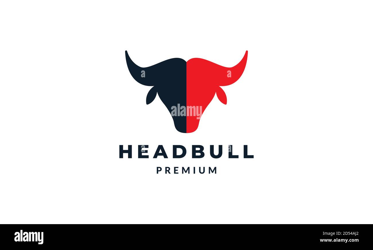silhouette de taureau, de buffle ou de bisons vecteur de logo moderne conception de l'illustration Illustration de Vecteur