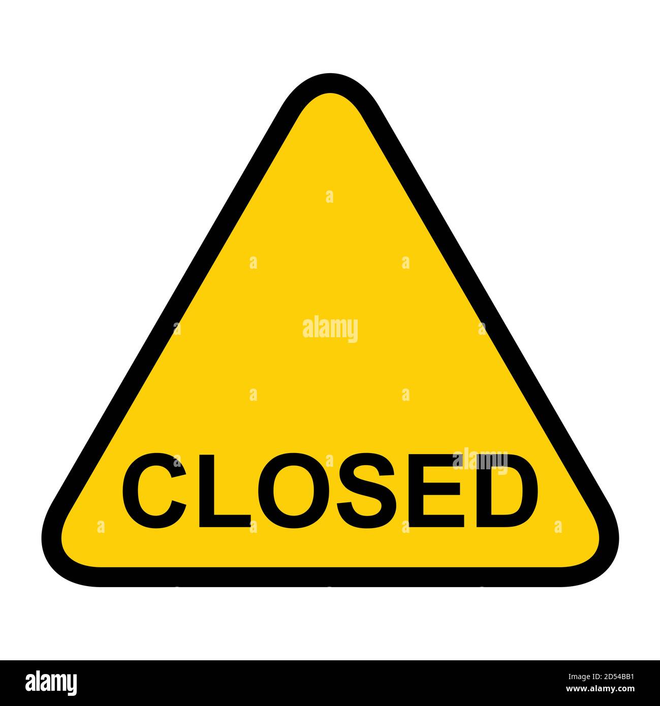 Fermez l'icône de porte isolée sur fond blanc. Symbole de l'avis de marché . Illustration de Vecteur