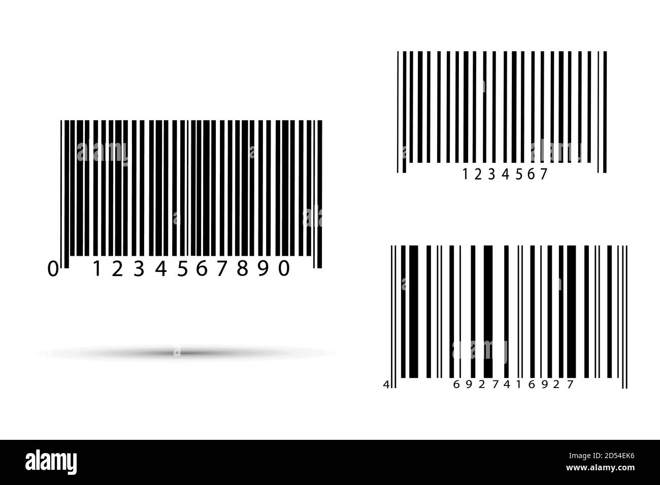 Icône de code-barres réaliste. Un code-barres moderne simple et plat. Marketing, le concept d'Internet. Illustration de Vecteur