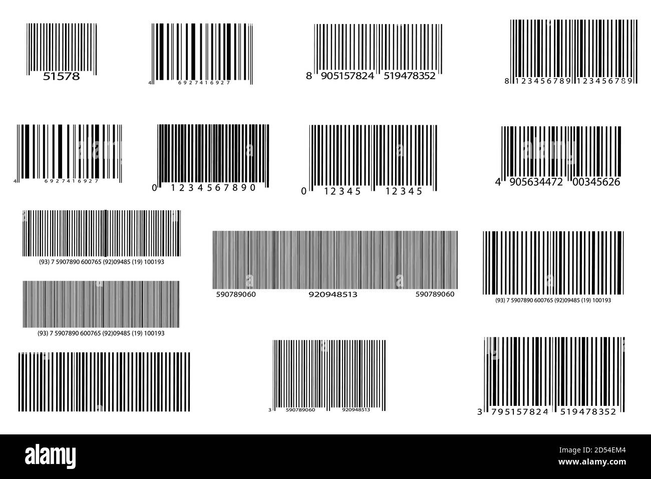 Icône de code-barres réaliste. Un code-barres moderne simple et plat. Marketing, le concept d'Internet. Illustration de Vecteur