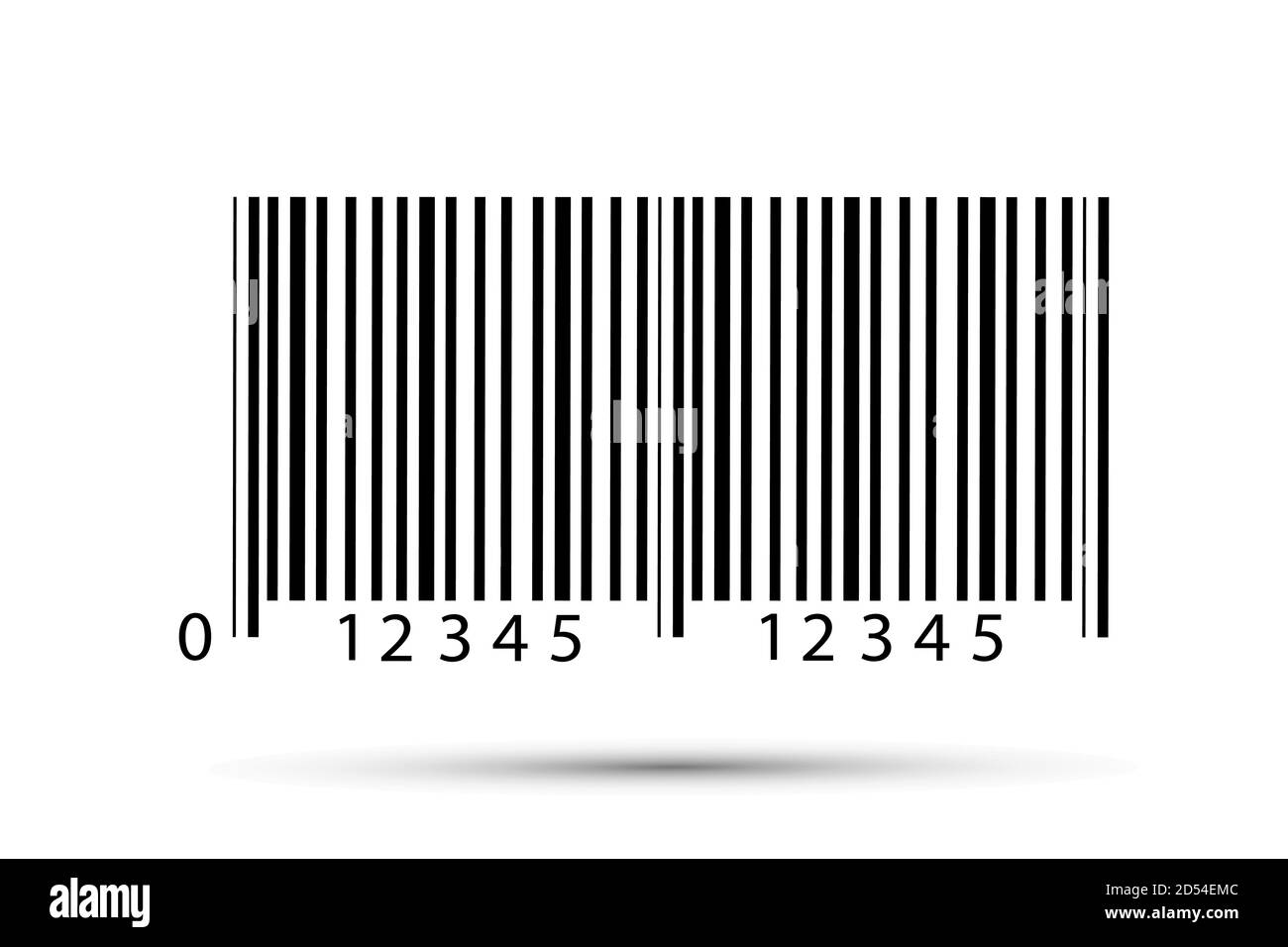 Icône de code-barres réaliste. Un code-barres moderne simple et plat. Marketing, le concept d'Internet. Illustration de Vecteur