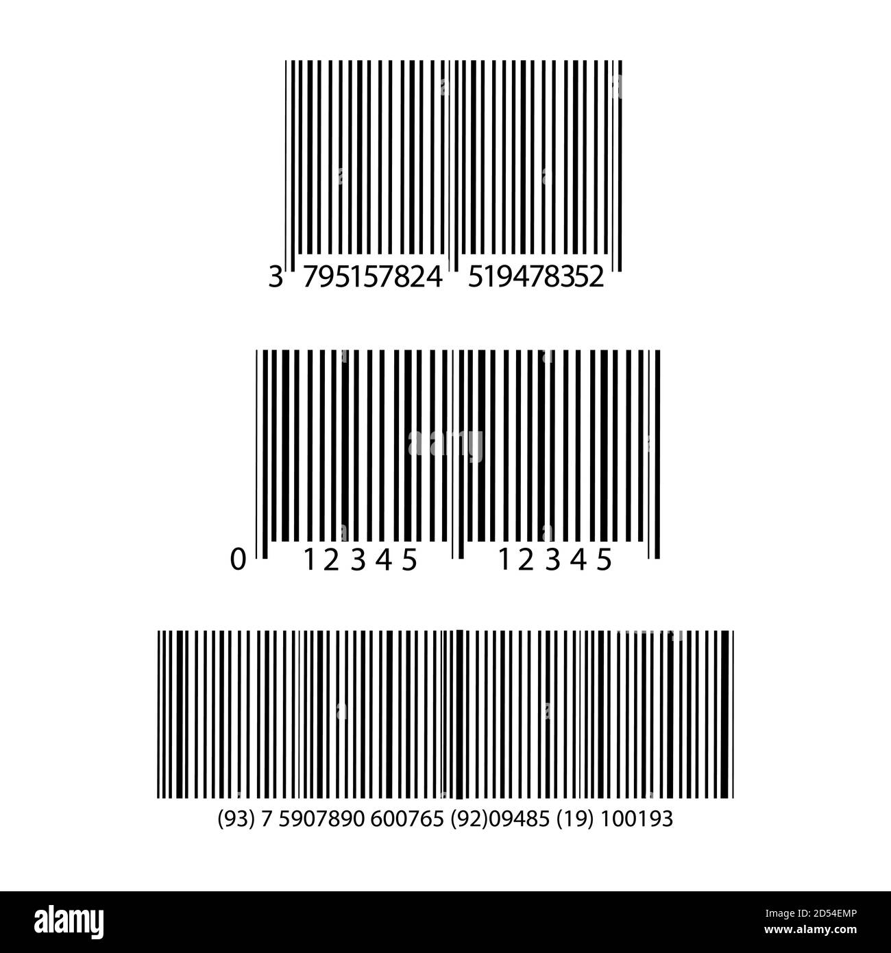 Icône de code-barres réaliste. Un code-barres moderne simple et plat. Marketing, le concept d'Internet. Illustration de Vecteur