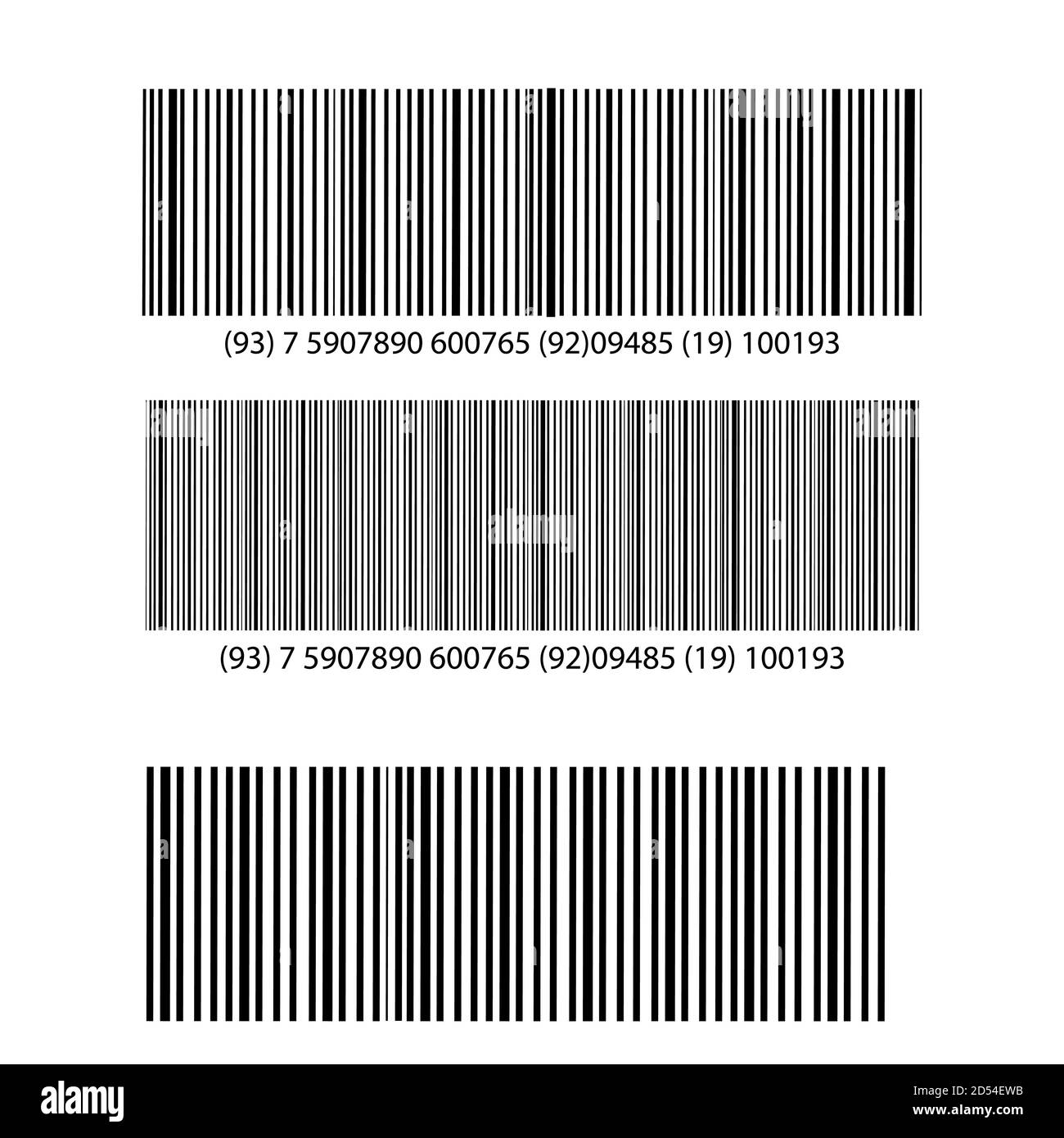Icône de code-barres réaliste. Un code-barres moderne simple et plat. Marketing, le concept d'Internet. Illustration de Vecteur