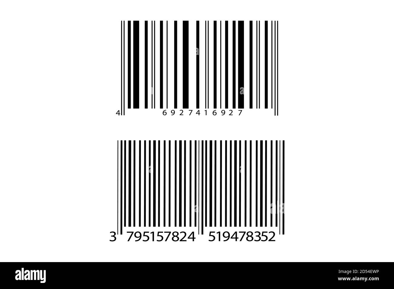 Icône de code-barres réaliste. Un code-barres moderne simple et plat. Marketing, le concept d'Internet. Illustration de Vecteur