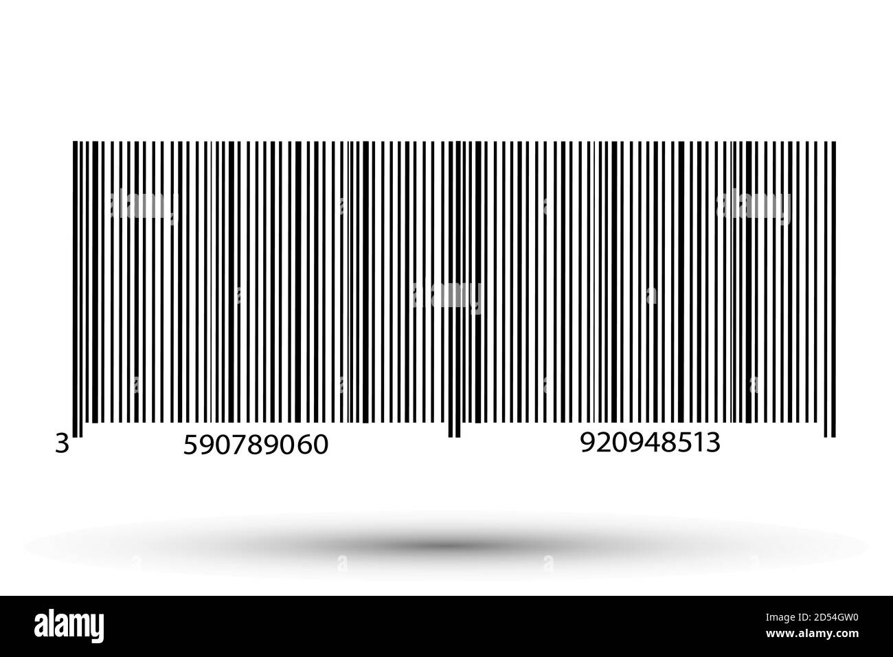 Icône de code-barres réaliste. Un code-barres moderne simple et plat. Marketing, le concept d'Internet. Illustration de Vecteur