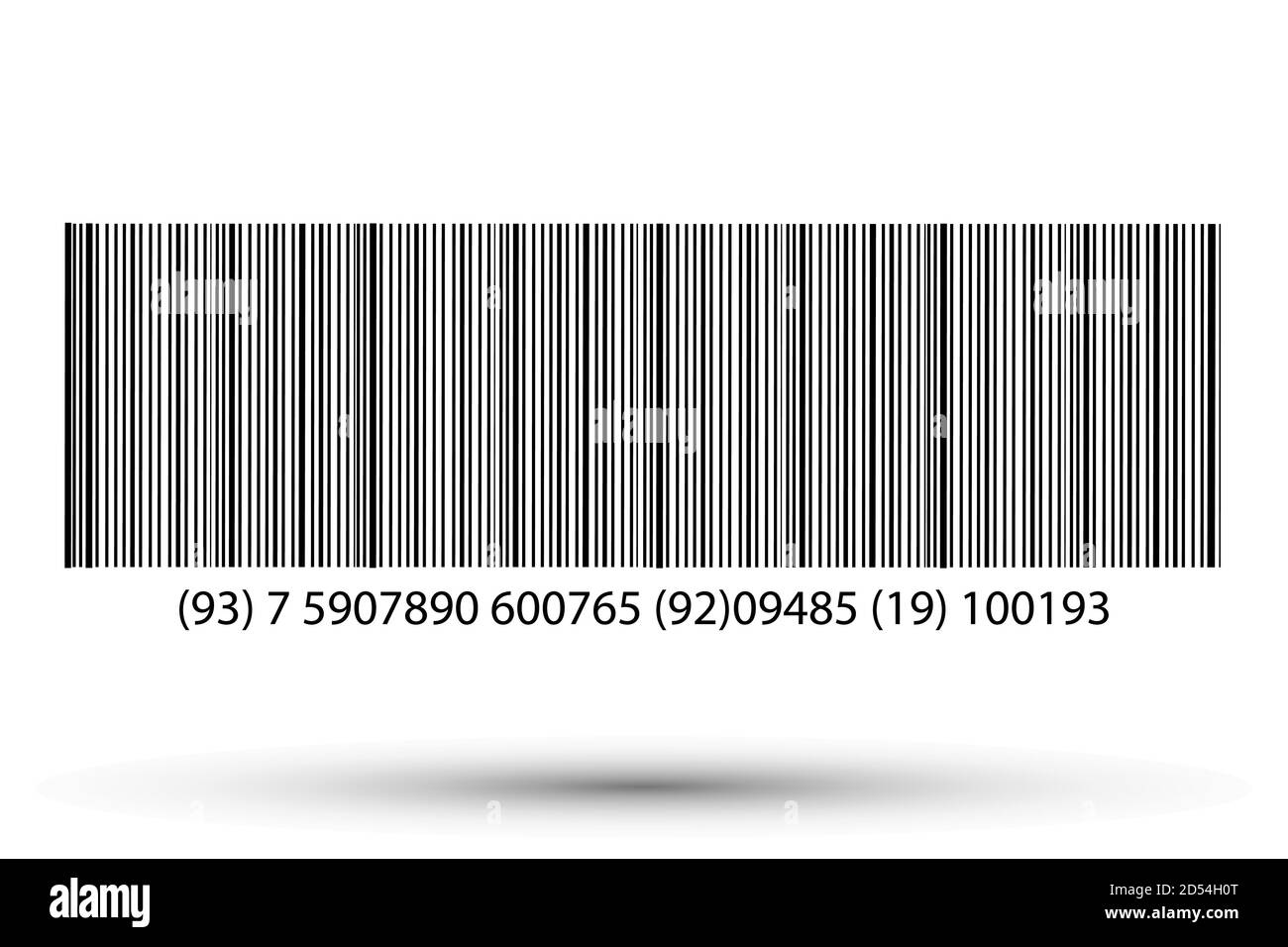 Icône de code-barres réaliste. Un code-barres moderne simple et plat. Marketing, le concept d'Internet. Illustration de Vecteur