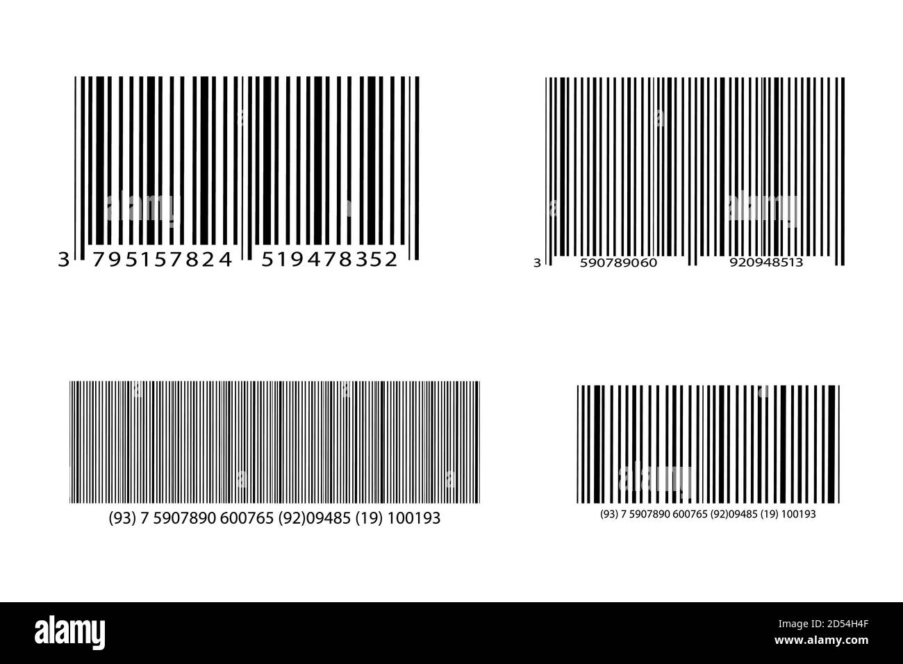 Icône de code-barres réaliste. Un code-barres moderne simple et plat. Marketing, le concept d'Internet. Illustration de Vecteur