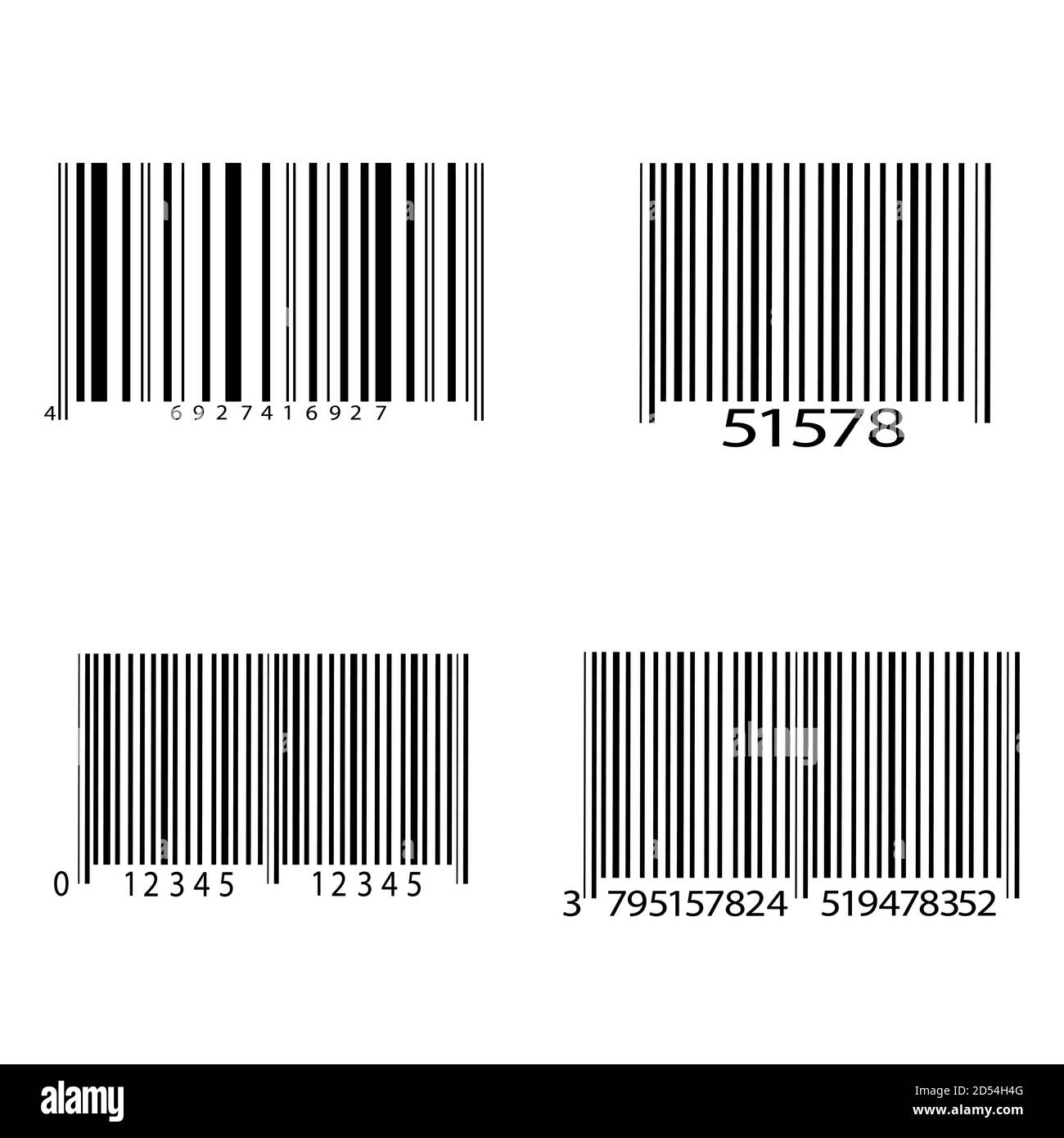 Icône de code-barres réaliste. Un code-barres moderne simple et plat. Marketing, le concept d'Internet. Illustration de Vecteur