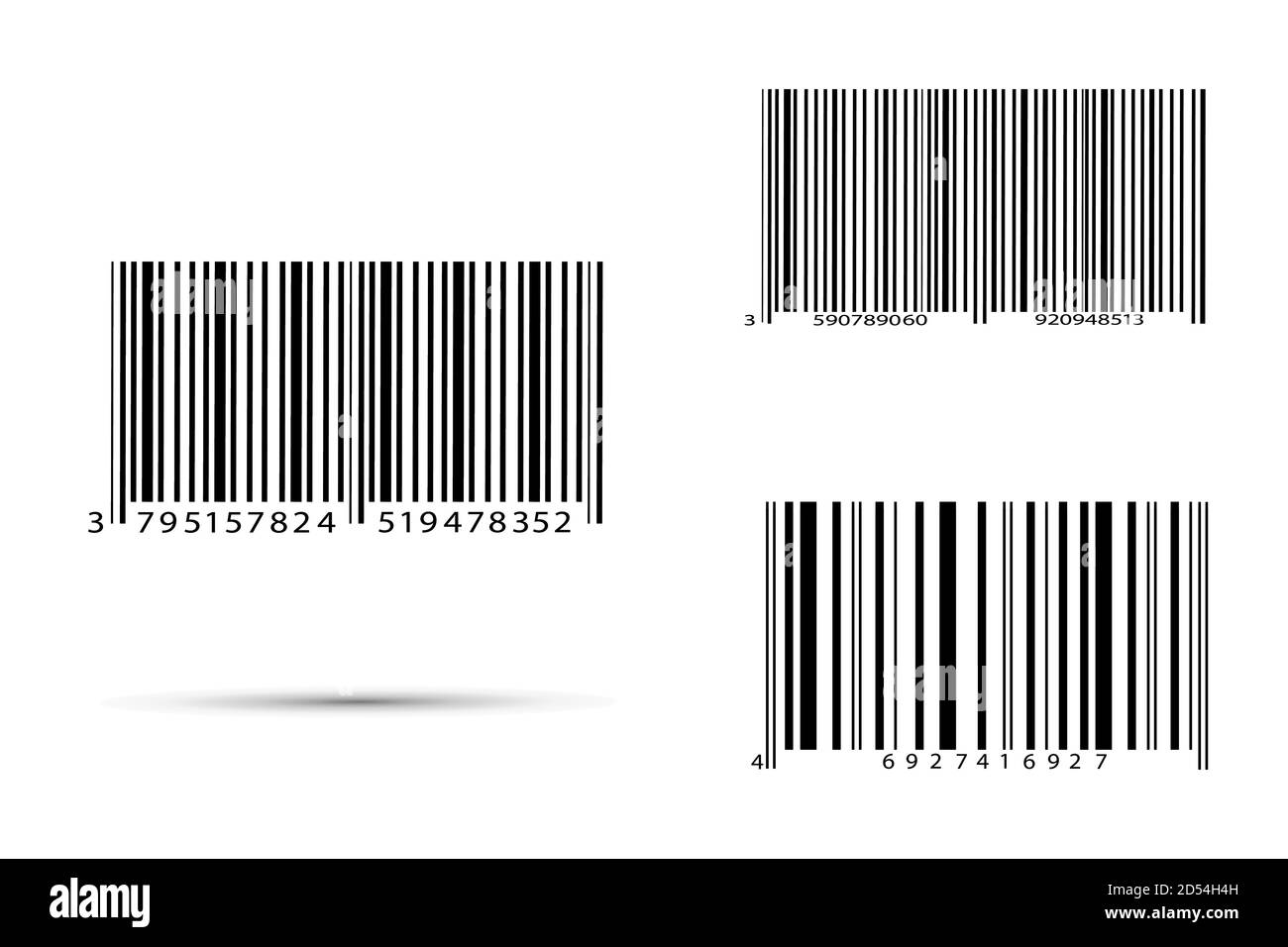 Icône de code-barres réaliste. Un code-barres moderne simple et plat. Marketing, le concept d'Internet. Illustration de Vecteur