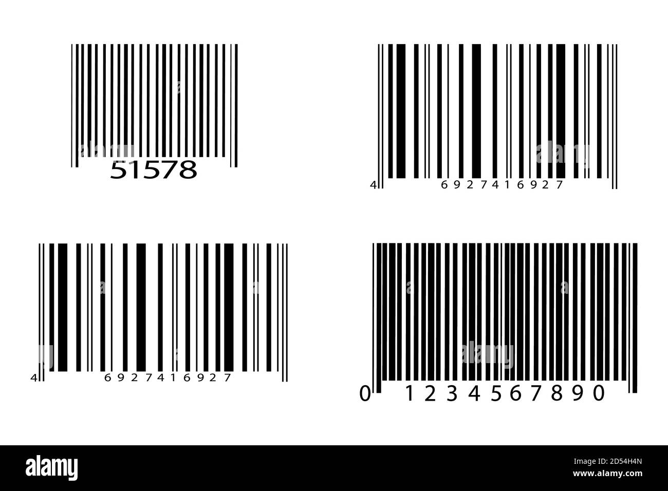 Icône de code-barres réaliste. Un code-barres moderne simple et plat. Marketing, le concept d'Internet. Illustration de Vecteur