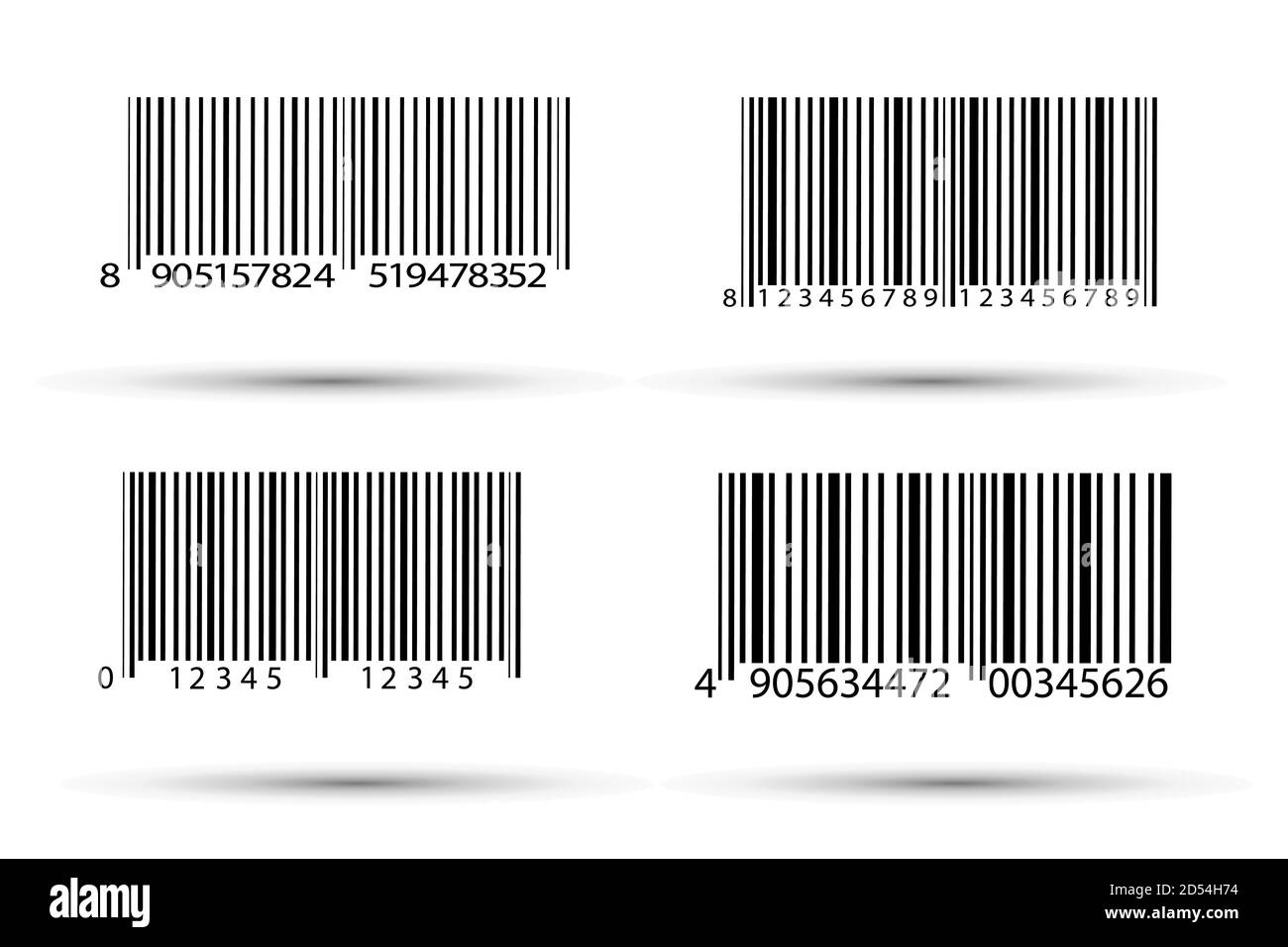 Icône de code-barres réaliste. Un code-barres moderne simple et plat. Marketing, le concept d'Internet. Illustration de Vecteur