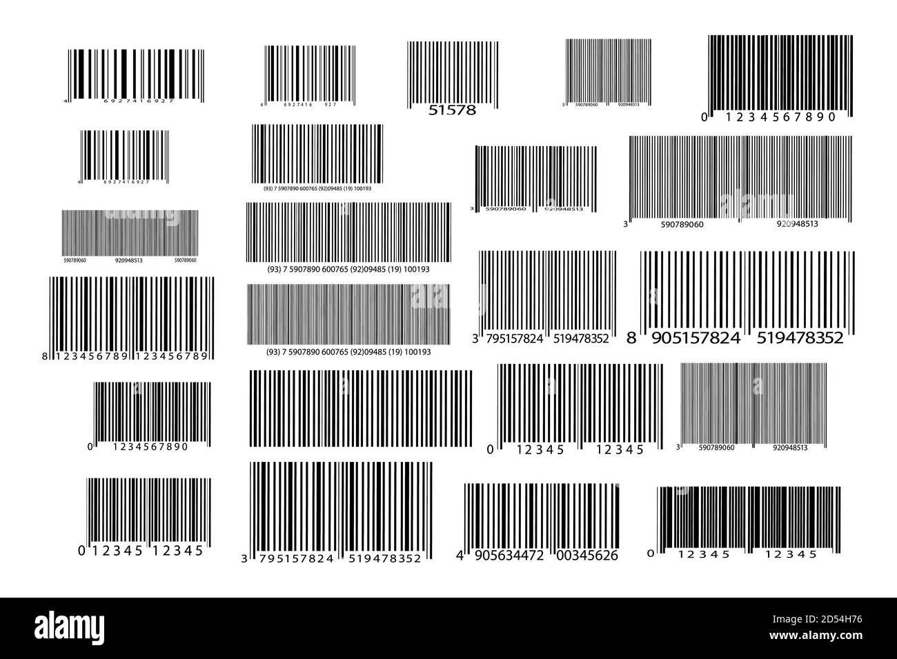 Icône de code-barres réaliste. Un code-barres moderne simple et plat. Marketing, le concept d'Internet. Illustration de Vecteur