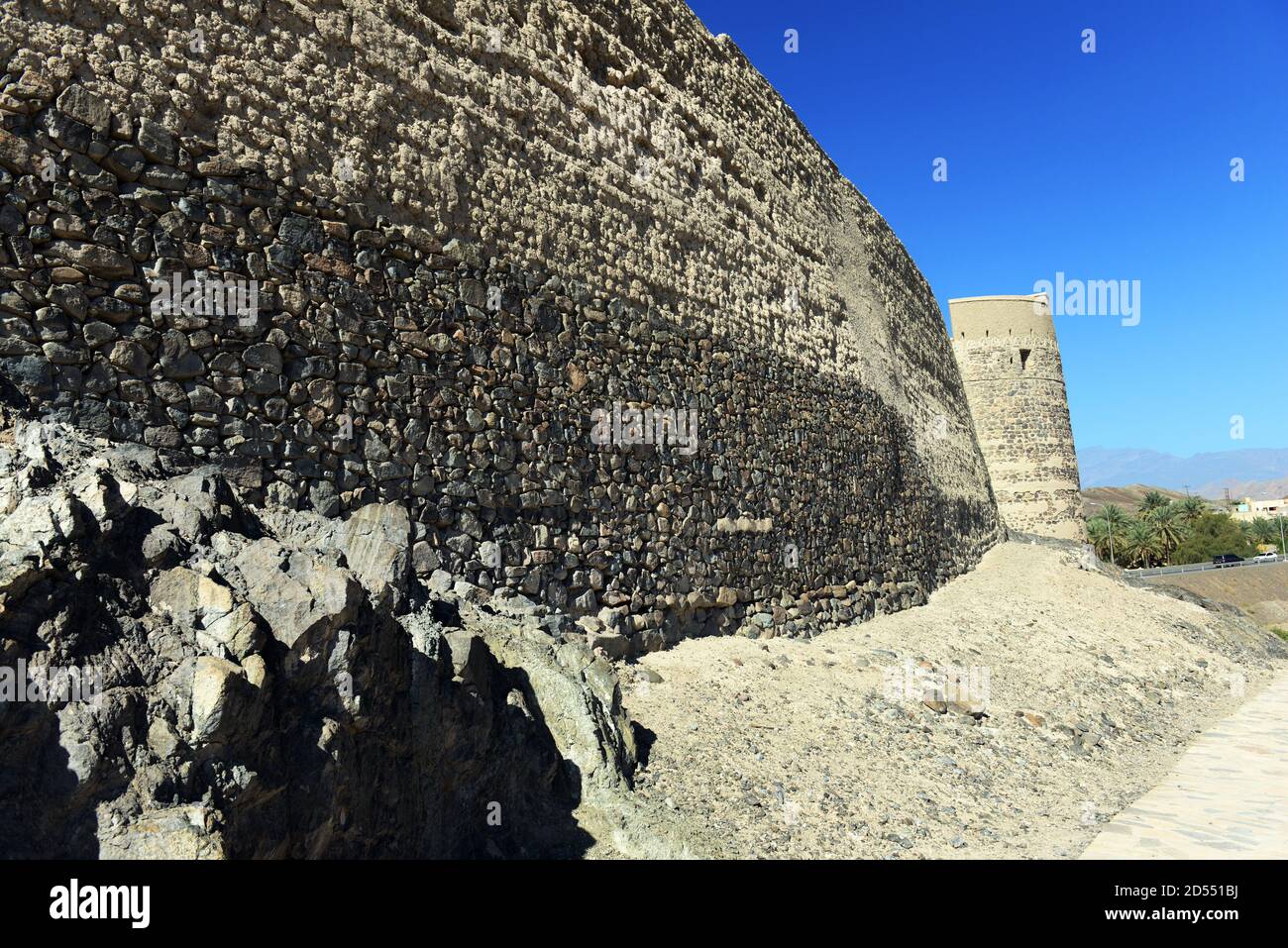 Le fort de Bahla en Oman. Banque D'Images