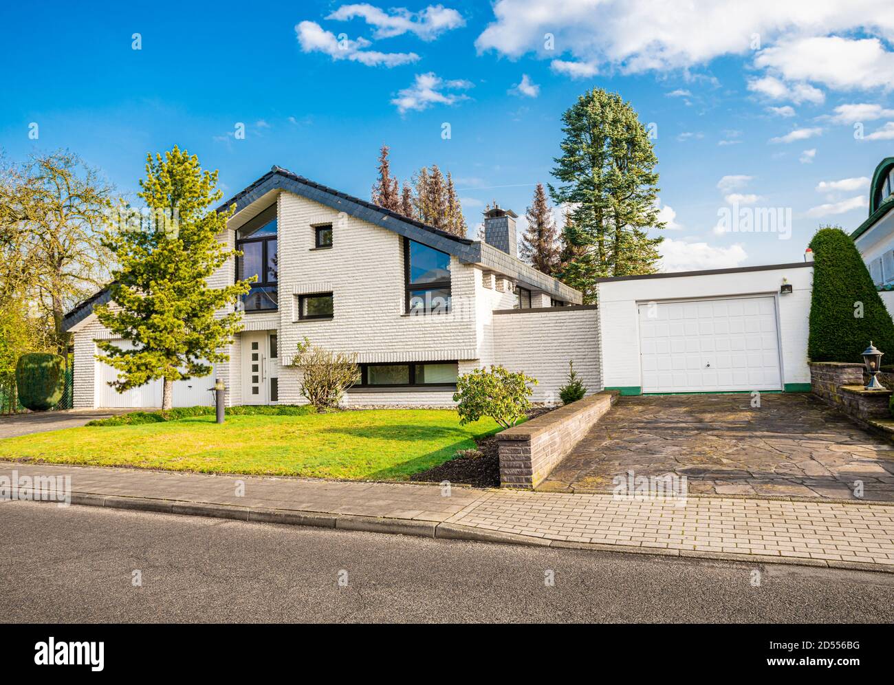 Magnifique maison de luxe extérieure. Maison moderne Banque D'Images