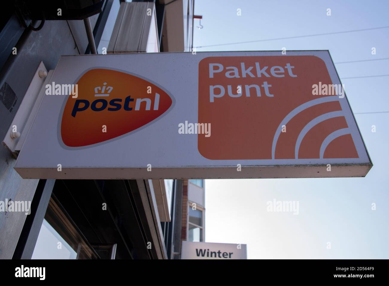 Panneau Post.nl à Amsterdam, pays-Bas 18-9-2020 Banque D'Images