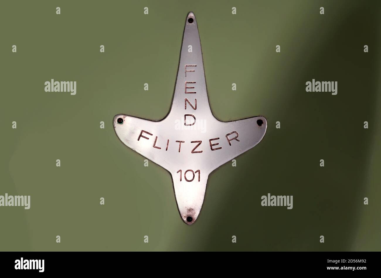 Logotype du fend Flitzer par Fritz Fend, Allemagne, 1950, PS.SPEICHER Museum, Einbeck, Basse-Saxe, Allemagne, Europe Banque D'Images