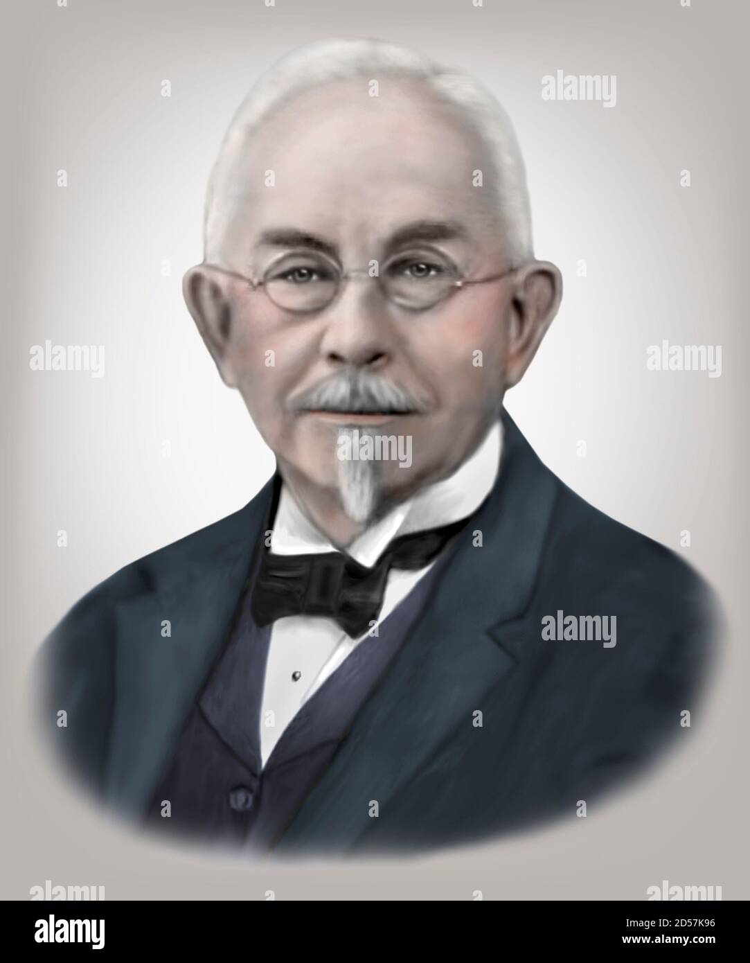 Wilhelm Johannsen 1857-1927 botaniste danois pharmacien généticien Banque D'Images