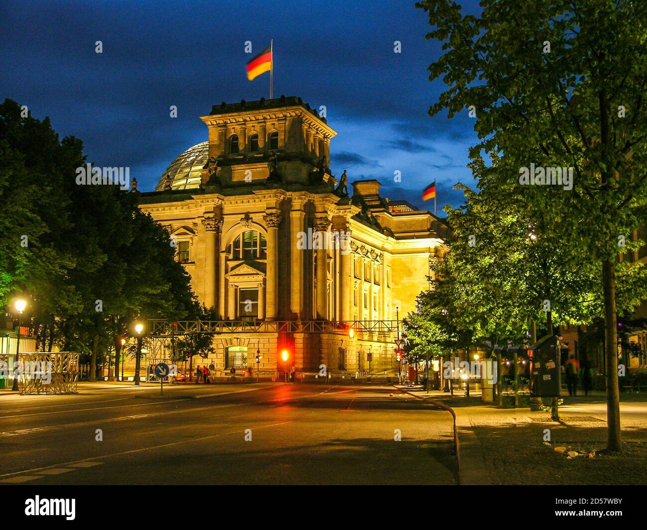 Bâtiments historiques à Berlin (le Bundestag le Parlement fédéral allemand) Banque D'Images