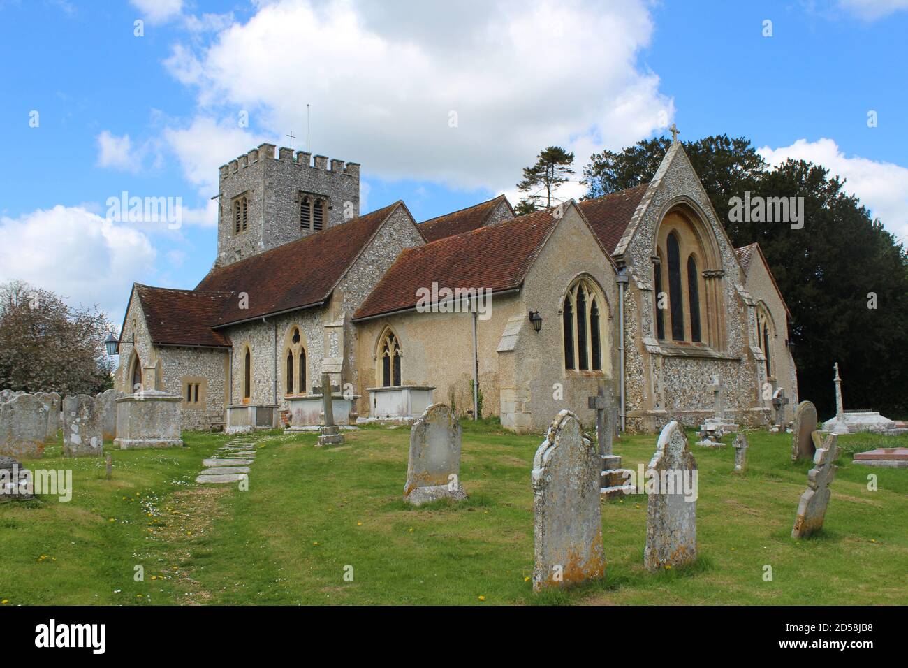 Église Sainte-Marie, Funtington, Chichester, West Sussex, Banque D'Images