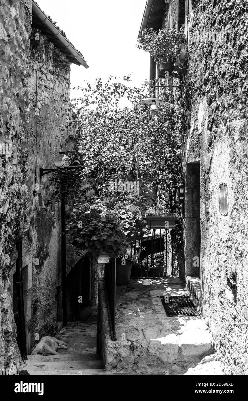 Scanno est une ville italienne de 1755 habitants située dans la province de l'Aquila, dans les Abruzzes Banque D'Images