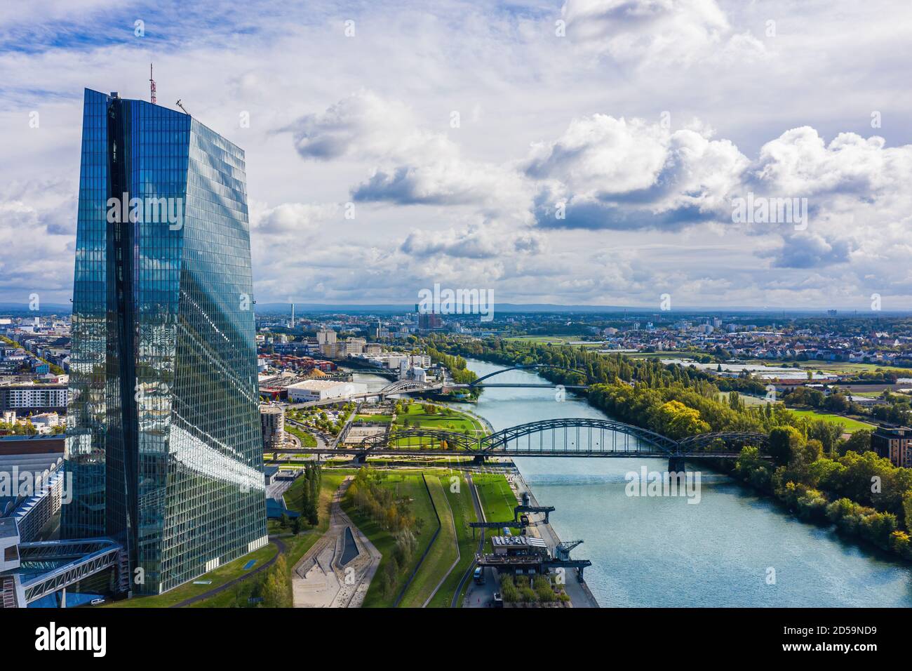 Banque centrale européenne à Francfort a. Main, Allemagne Banque D'Images