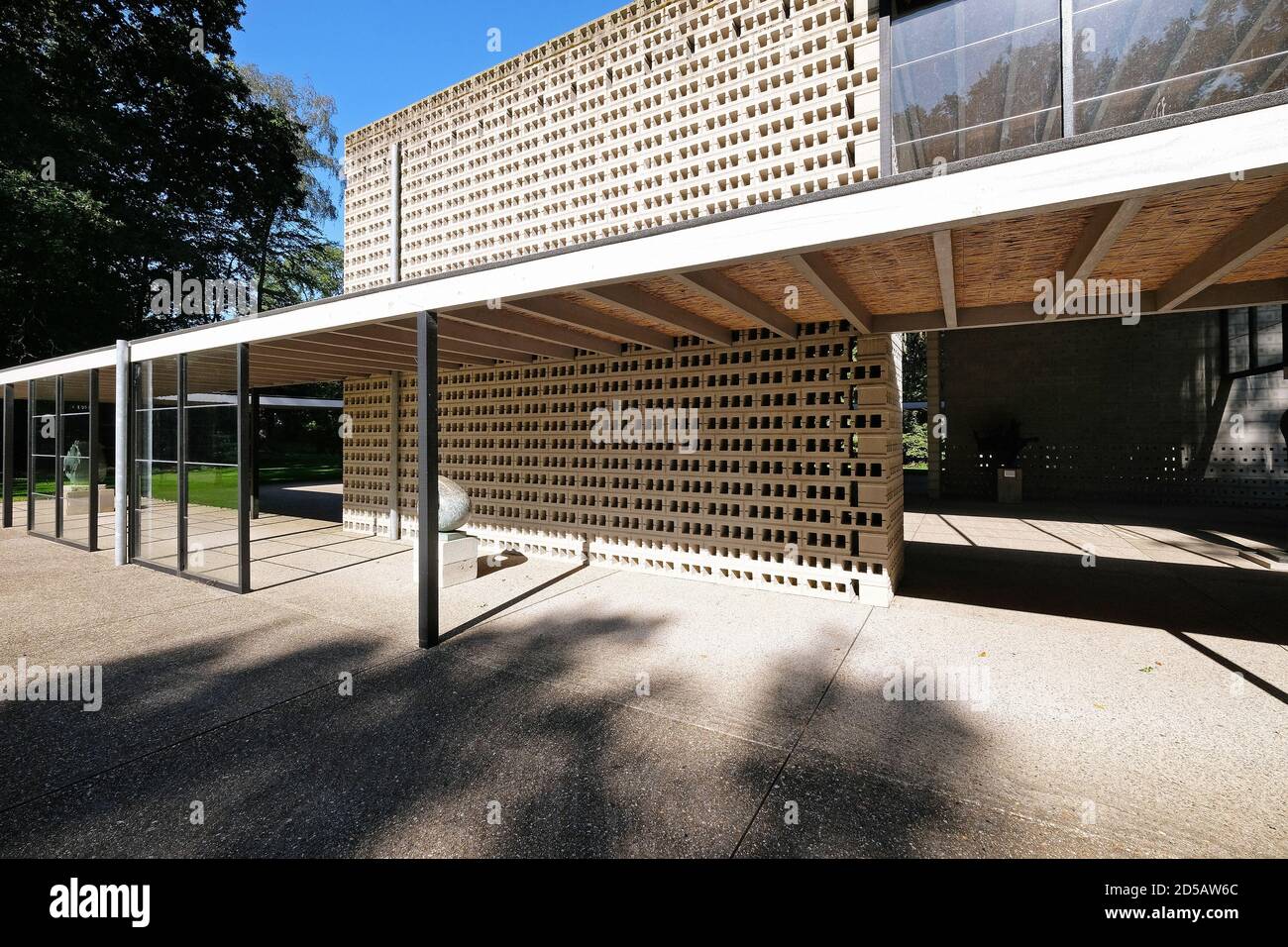 Pavillon de l'architecte néerlandais Gerrit Rietveld au musée Kröller Müller. Banque D'Images