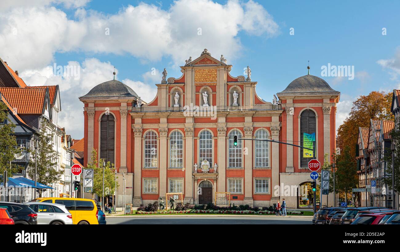 L'église Saint-Trinitatis est une église baroque historique du centre-ville de Wolfenbüttel, en Basse-Saxe. Banque D'Images