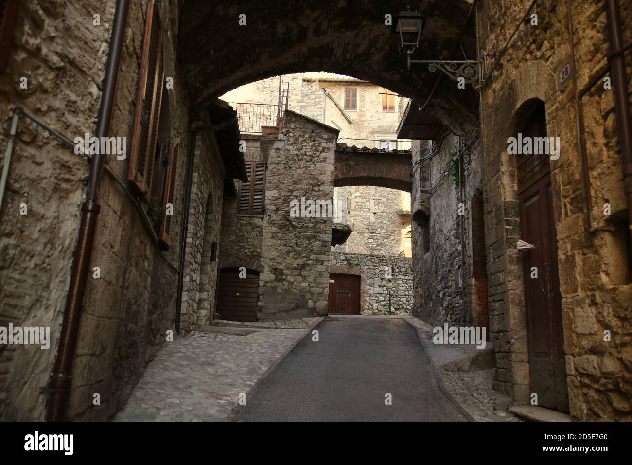 Allée de la ville médiévale de Narni Banque D'Images