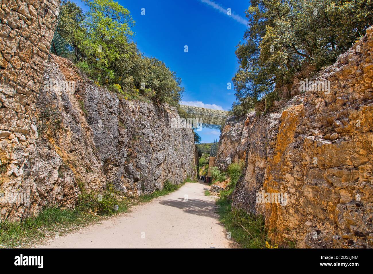 Site arqueologique d'Atapuerca, site classé au patrimoine mondial de l'UNESCO, montagnes d'Atapuerca, Burgos, Castille et León, Espagne, Europe Banque D'Images