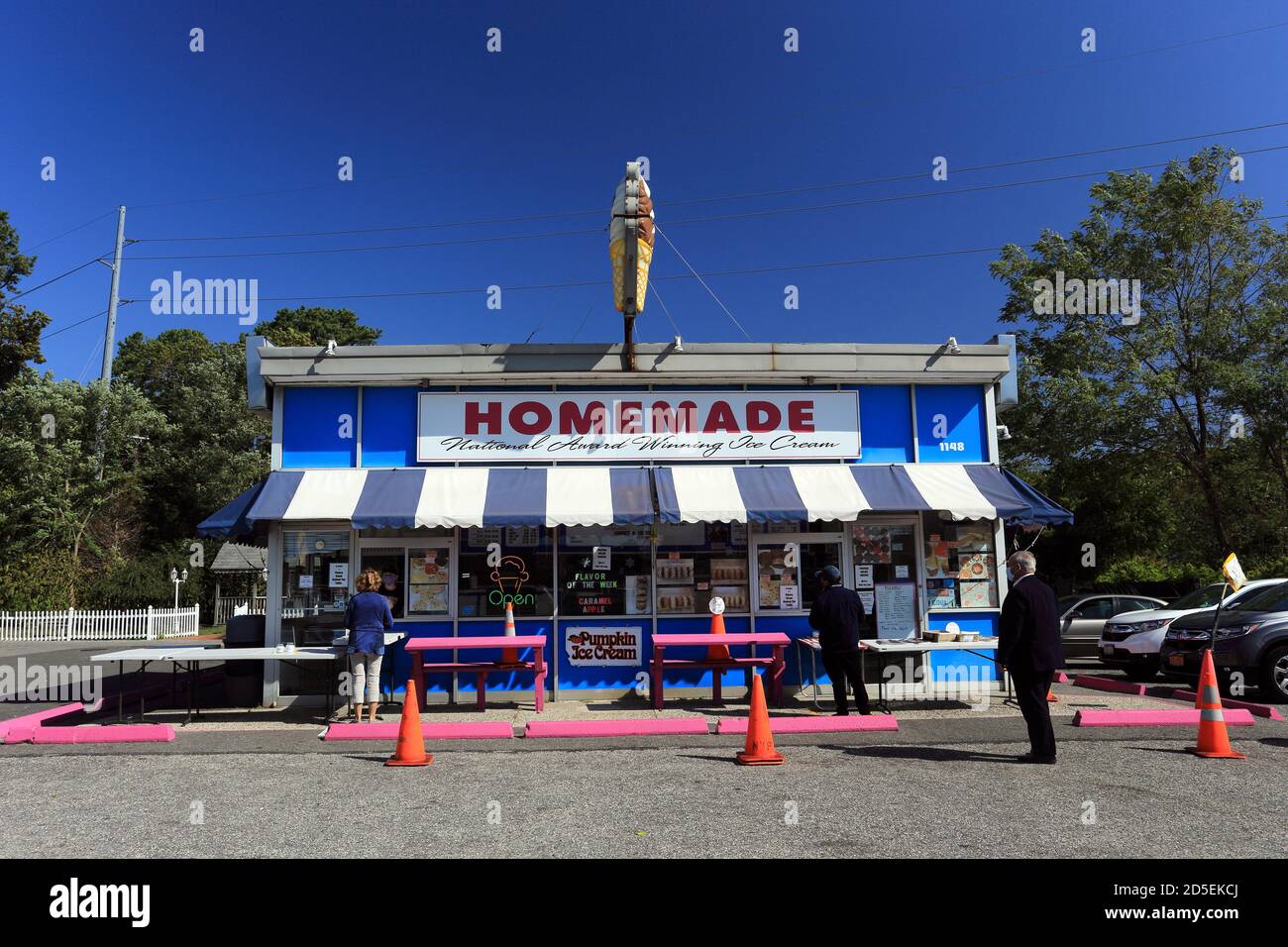 Kiosque à glace maison Riverhead long Island New York Banque D'Images