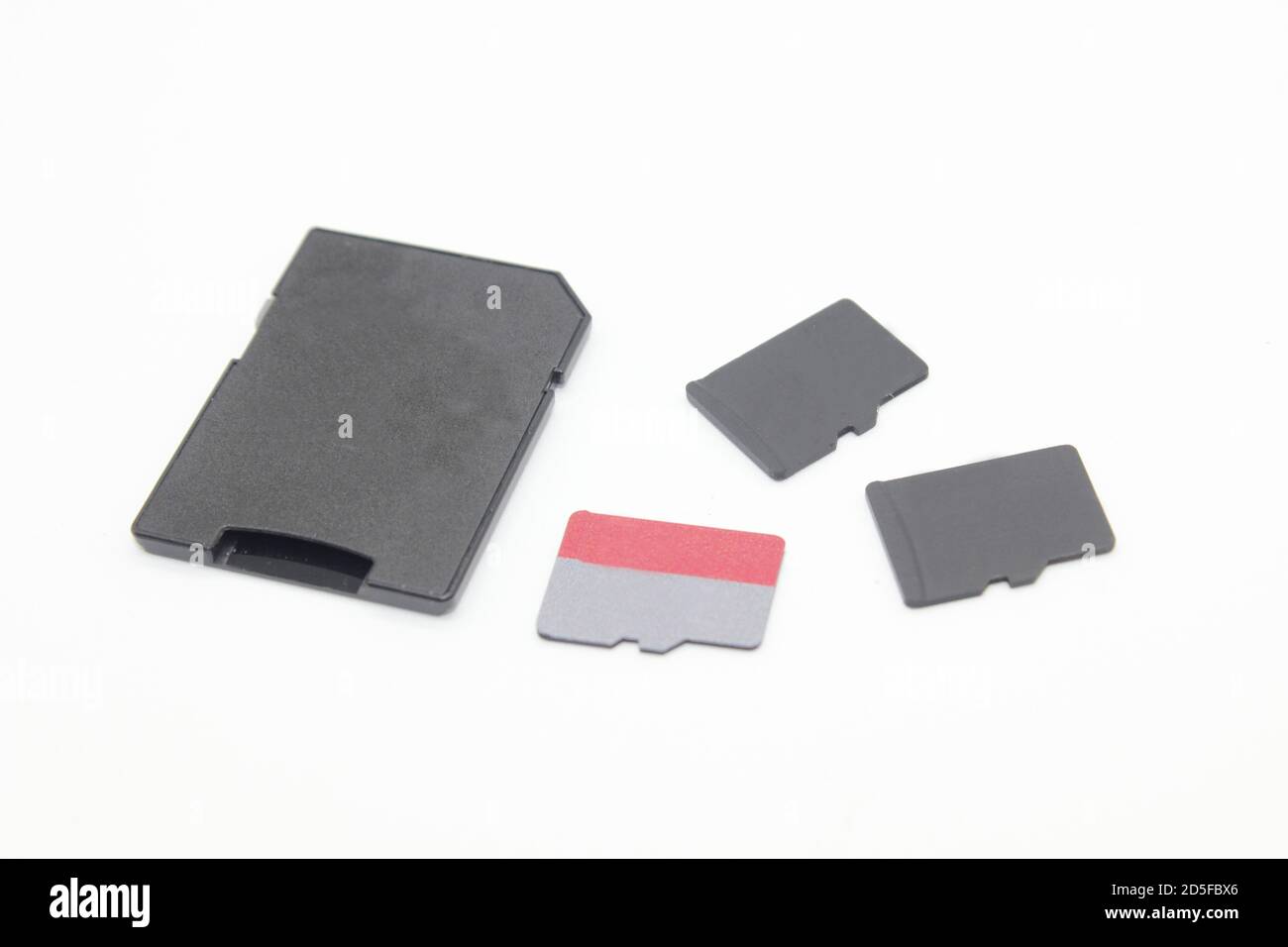 Image de la carte mémoire sur fond blanc Banque D'Images