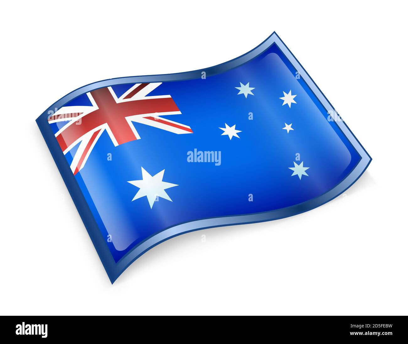 L'icône du drapeau de l'Australie Banque D'Images