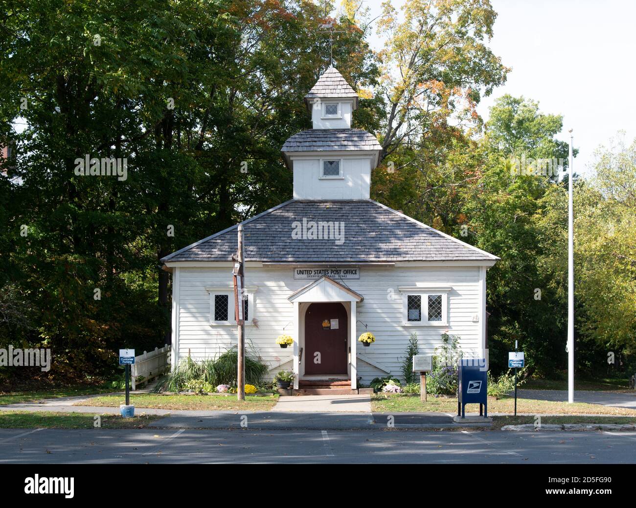 Village historique de Deerfield, Deerfield, Massachusetts, États-Unis, bureau de poste américain. Banque D'Images
