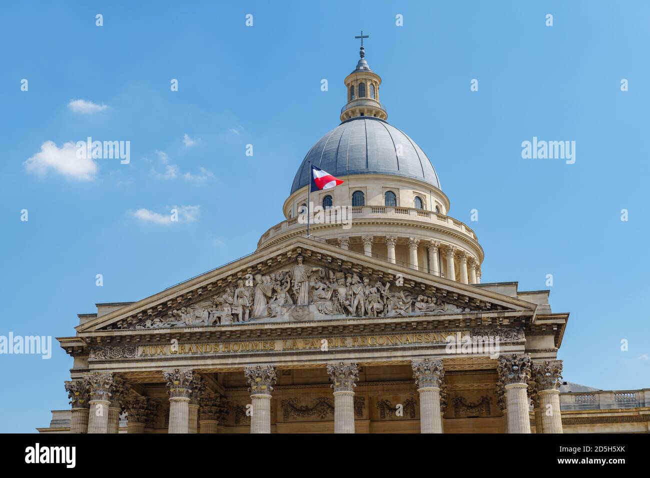 Vue sur le Panthéon dans le quartier Latin - Paris, France Banque D'Images