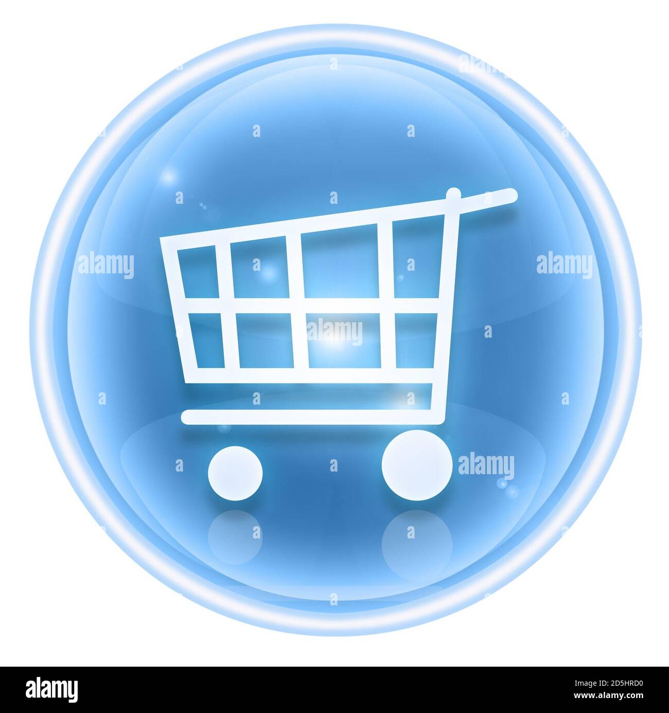 icône de panier ice, isolé sur fond blanc. Banque D'Images