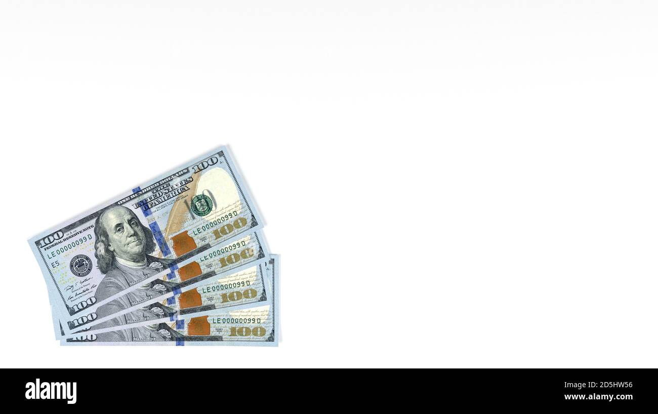 Dollars arrière-plan isolé - UN tas de cent dollars américains - des billets. Factures en espèces Banque D'Images Dollars arrière-plan isolé - UN tas de cent dollars américains - des billets. Factures en espèces Banque D'Images