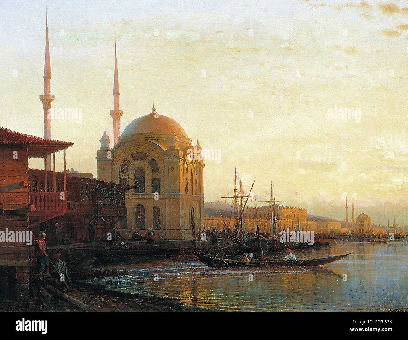 Bogoljuboff Alexei Petrovich - Mosquée à Konstantinopel - École russe - 19e siècle Banque D'Images